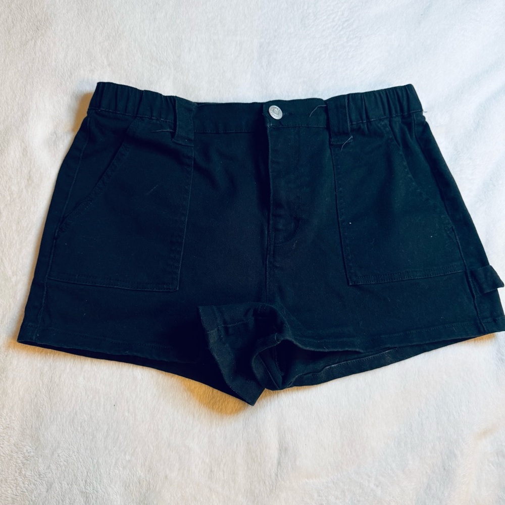 Black Denim Women's Shorts